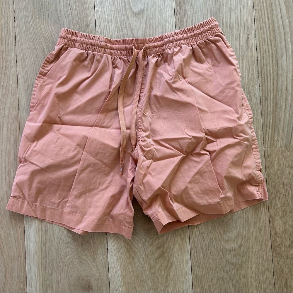 RSVLTS Men's Cabana Orange 6” Swim Trunks Size Medium